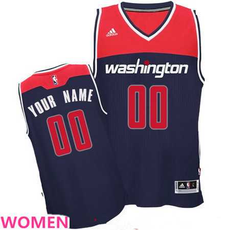 Women%27s Customized Washington Wizards Navy Blue adidas Swingman Alternate Basketball Jersey